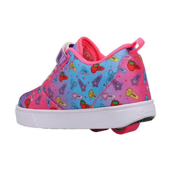 Girl's Heely's Pro store 20 Printed Skate Shoe Rainbow US Size YTH 13C PINK