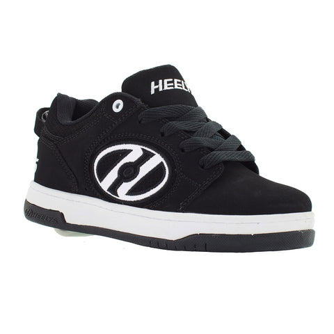 Black and white Heelys for adults side view