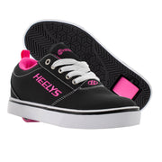 Heelys for women in black and pink full pair view