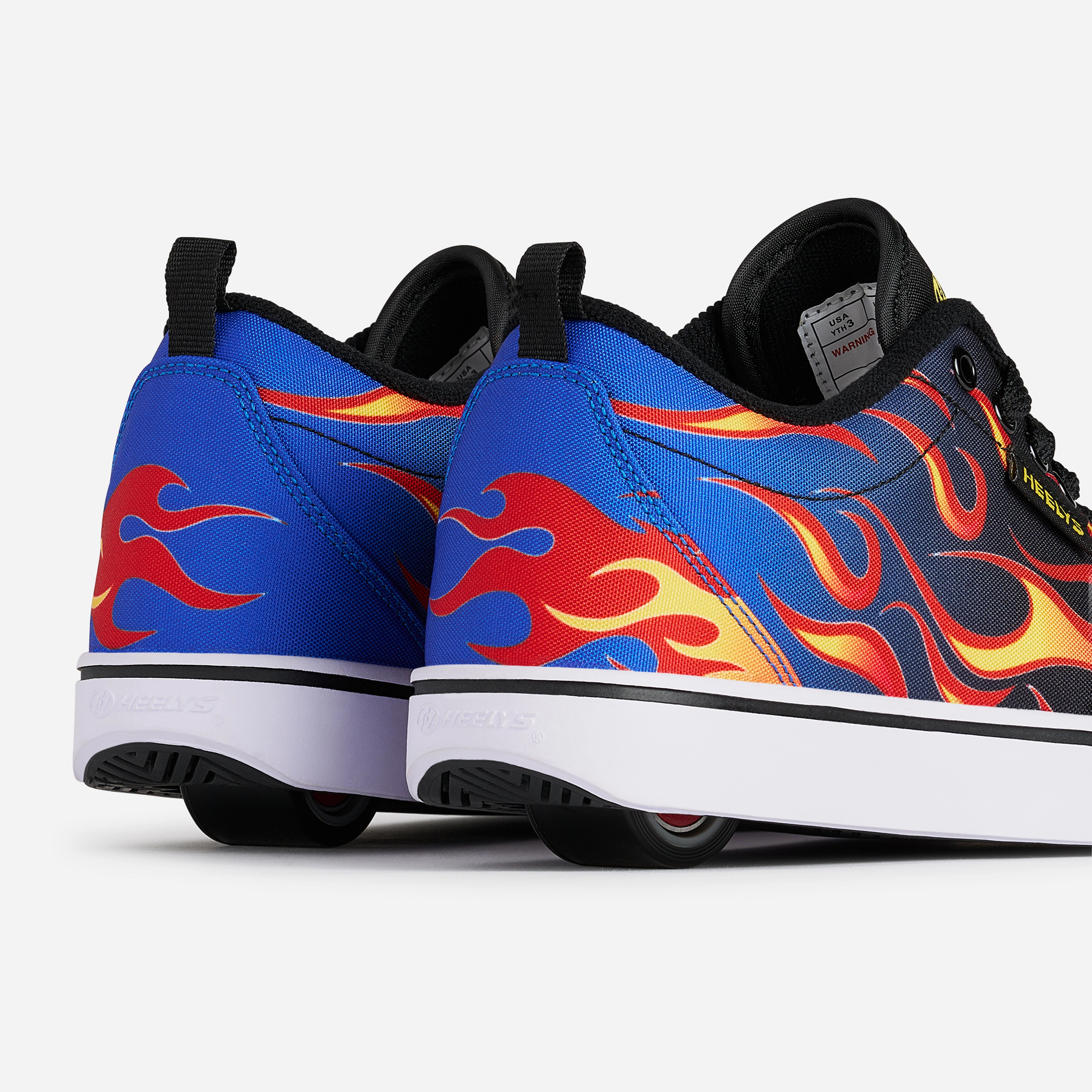 Heelys Pro 20 Nylon Flames Shoes With Wheels