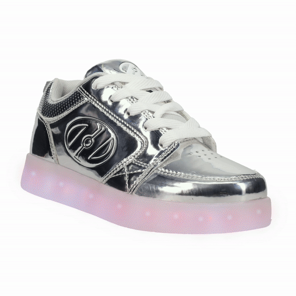 Premium 1 Lo Lights Silver Chrome Heelys