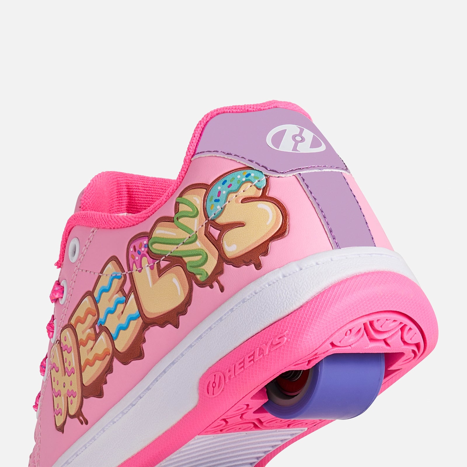 Split Pink/Yellow/Purple Heelys - Main Image