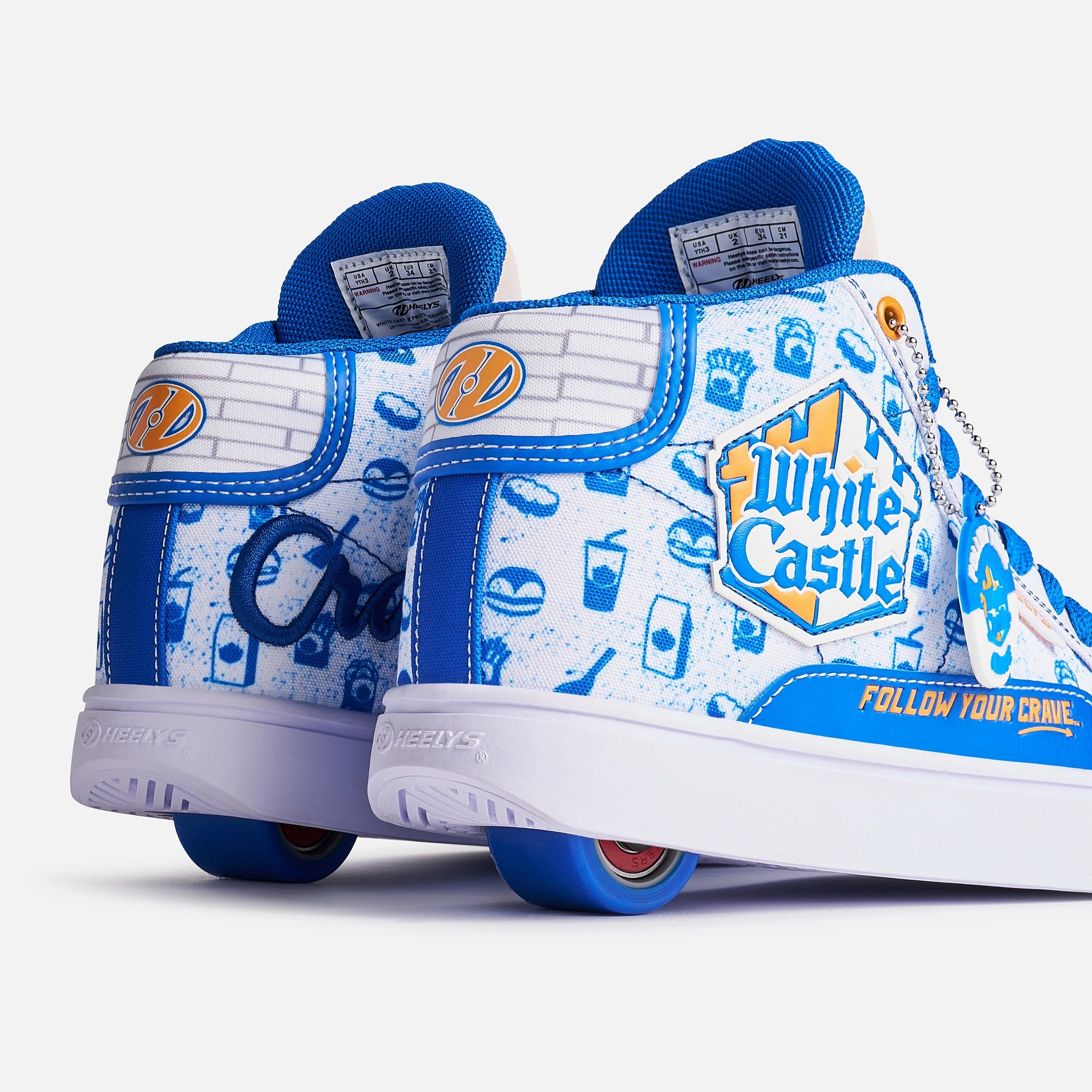 Heelys White Castle Slider Riders