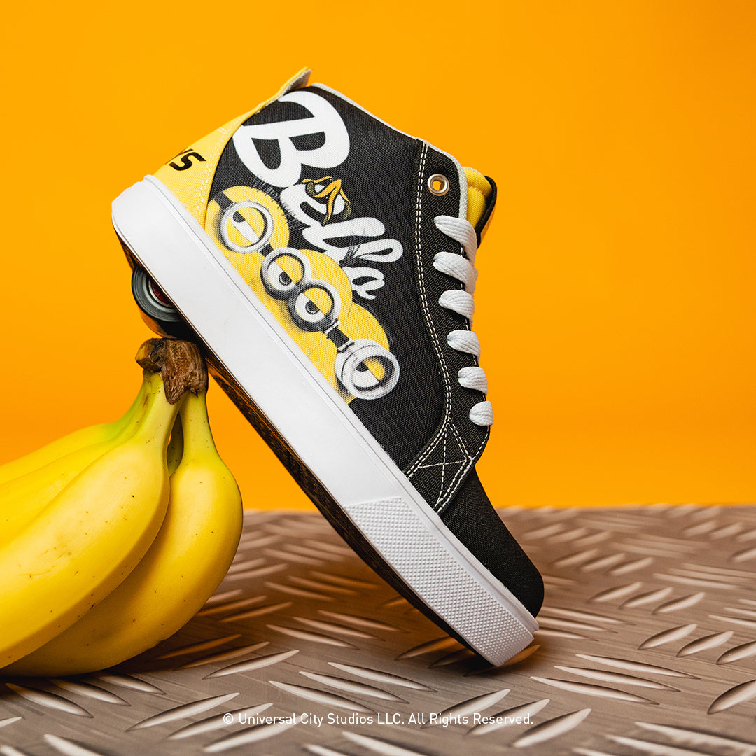 ★極美品★YELLO イエロー★スニーカーミュール★Sサイズ★白黒★ Minions Racer 20 Mid | Black/Yellow/White | Heelys