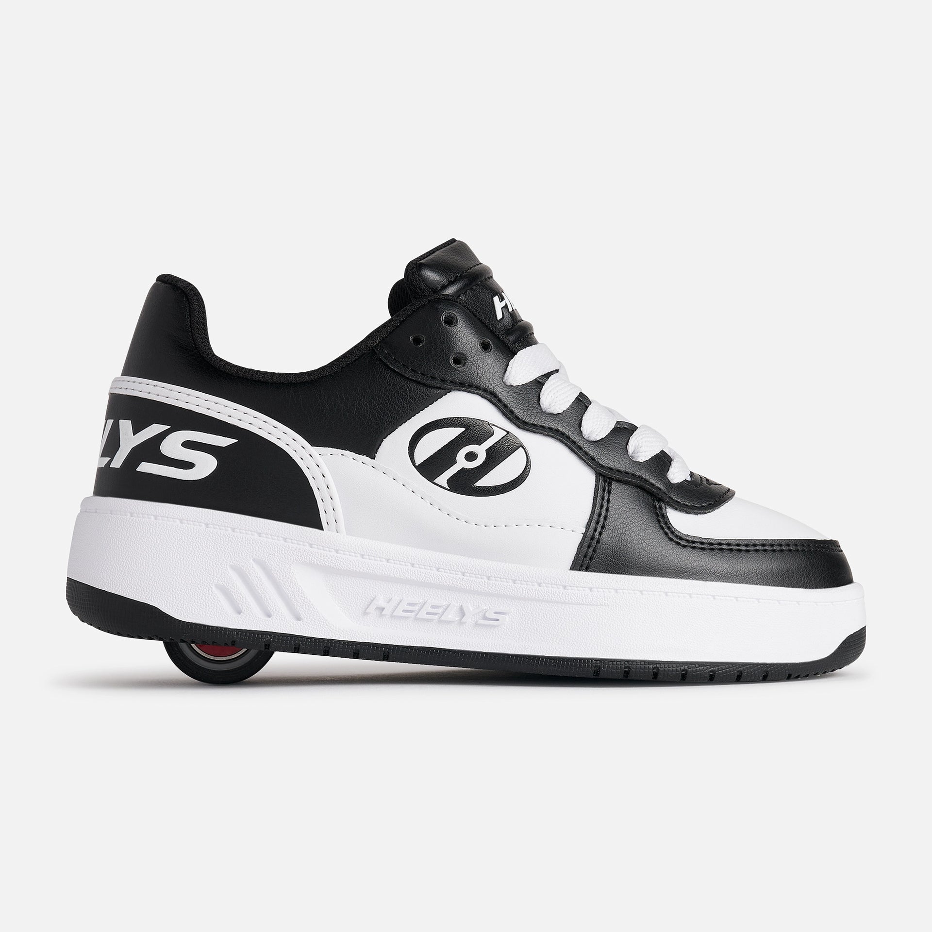 Rezerve Low Black and White Shoes with Wheels – Heelys