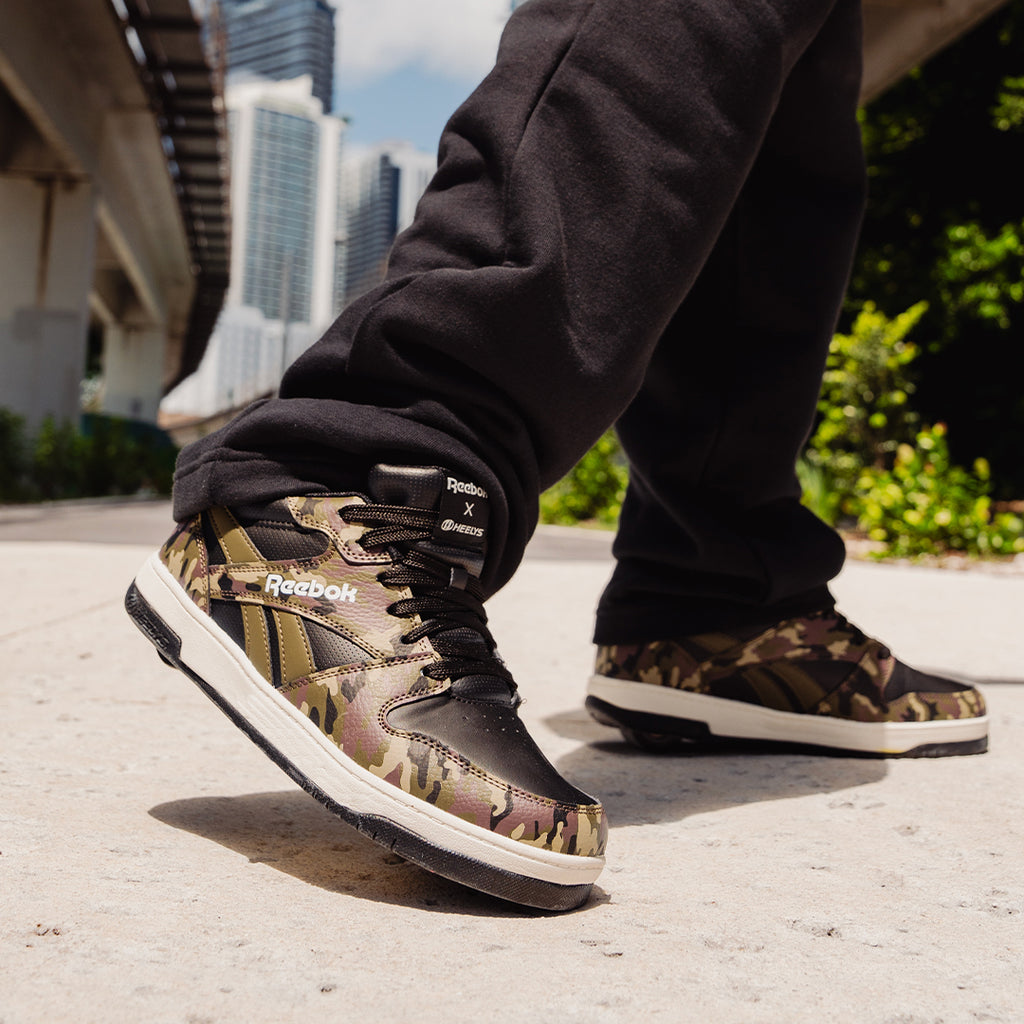 Reebok BB4500 Low Camo/Green/Black Heelys - Main Image