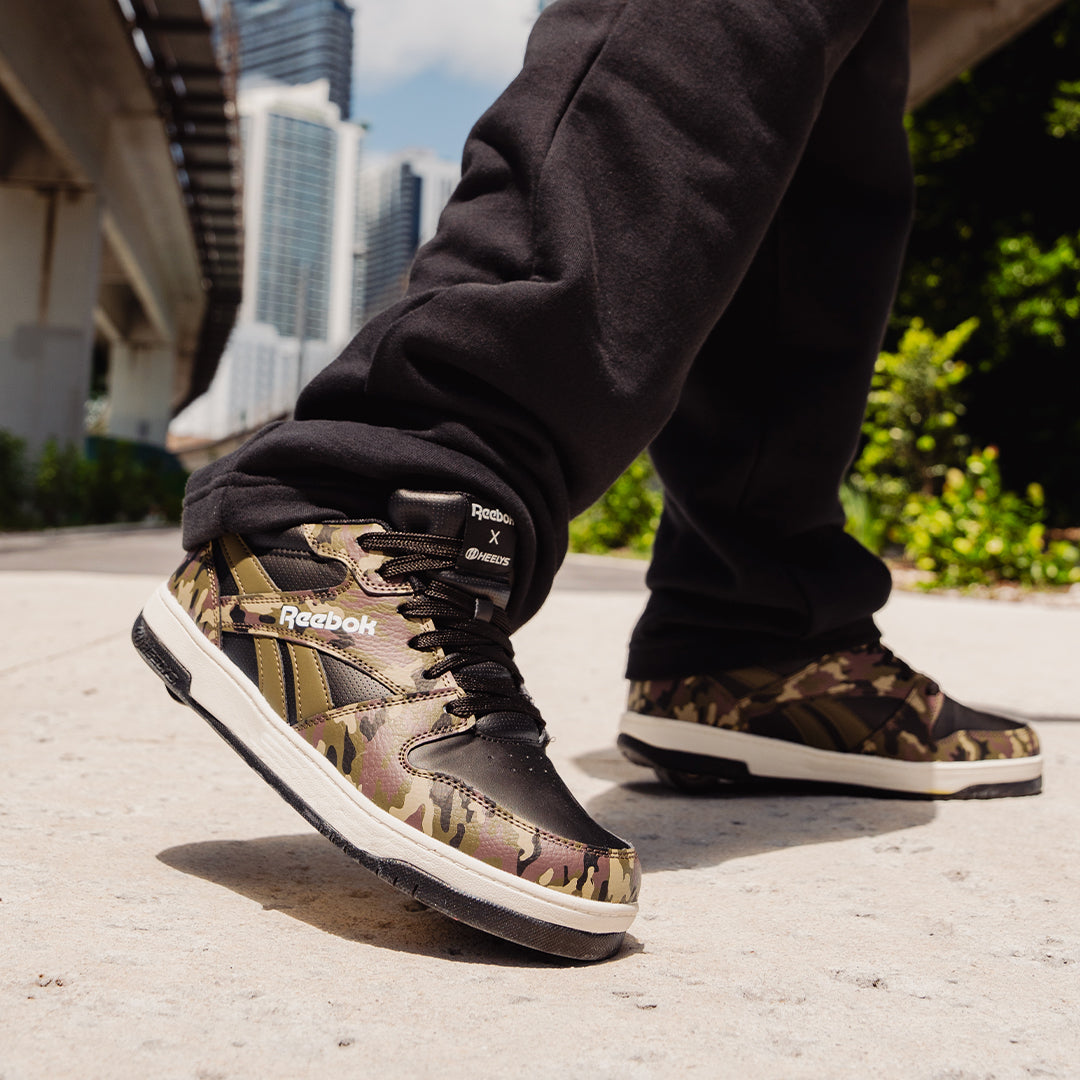 Reebok BB4500 Low Camo/Green/Black Heelys - Main Image