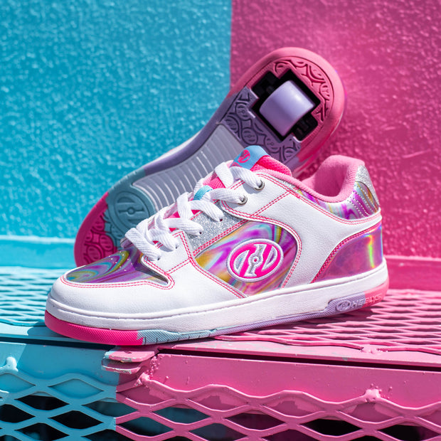 HEELYS Chaussure a roulette Uptown 100226 Hot Pink White