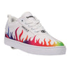 WHITE/RAINBOW FLAMES